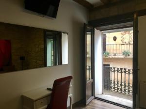 Balkón nebo terasa v ubytování La Pata de Oca Hostal Rural y Albergue