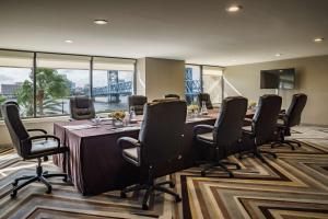 a conference room with a long table and chairs at Hyatt Regency Jacksonville Riverfront in Jacksonville