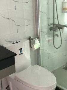 Koupelna v ubytování Hotel Pansy