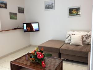 TV a/nebo společenská místnost v ubytování Plaisir de vivre - T2 Proche CHUM La Meynard