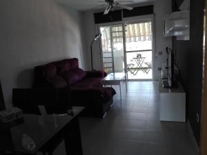 Χώρος καθιστικού στο Apartamento Estació