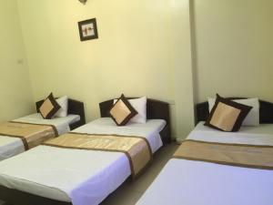 Giường trong phòng chung tại Thu Guest House