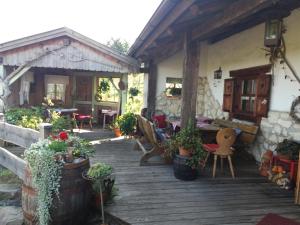 Taman di luar Pension Dreiländerblick
