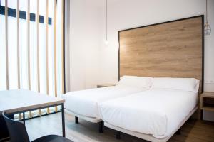 Postel nebo postele na pokoji v ubytování Somn Hipsuites Zarautz