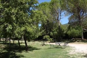 A garden outside Villa del Cardinale