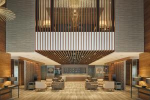a rendering of a lobby with a waiting room at Bof Hotels Business in Istanbul