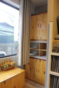 Kuchyň nebo kuchyňský kout v ubytování DaLat Sky Hostel