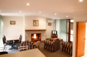 Posezení v ubytování Mallacoota Log cabins