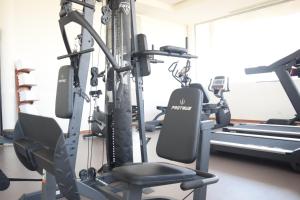 Fitness centrum a/nebo fitness zařízení v ubytování Anarva Hotel & Spa