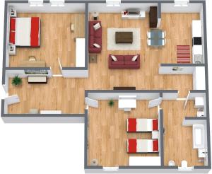 The floor plan of DolceVita Apartments N 285