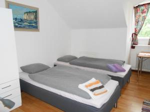 Postel nebo postele na pokoji v ubytování Fredrika Hotell Jakt&Fiskecamp