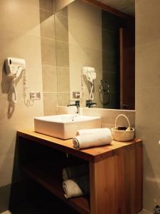 Koupelna v ubytování Hotel Amun