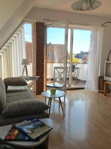 Posezení v ubytování Ferienhaus am Schönberg
