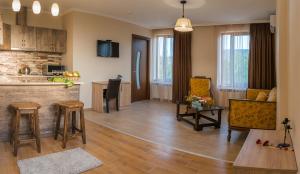 Kuchyň nebo kuchyňský kout v ubytování Royal House