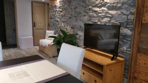 TV a/nebo společenská místnost v ubytování Chalet ZenArcs