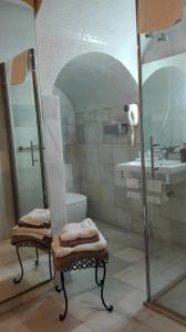 ヘレス・デ・ラ・フロンテーラにあるEstudio Bizcocherosのバスルーム(シャワー、トイレ、シンク付)