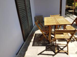 A balcony or terrace at Studios Lefkada