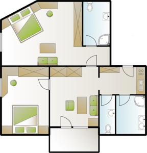 Planimetria di Haus Widdersteinblick