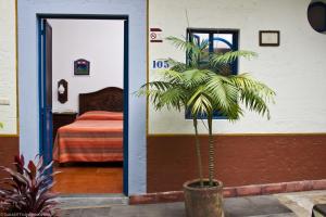 Letto o letti in una camera di Posada del Cafeto