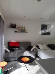 Postel nebo postele na pokoji v ubytování Le Minerve