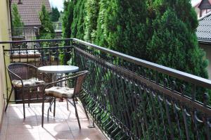 A balcony or terrace at Pensjonat Na Kolumba