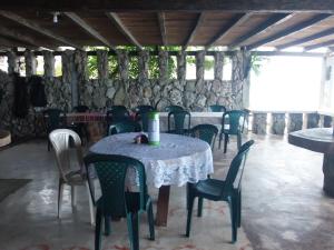 Majoituspaikan Cabañas Refugio Salomon ravintola tai vastaava paikka