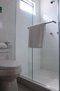 Kylpyhuone majoituspaikassa Hotel Suite Santa Rosa