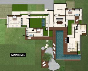 Půdorys ubytování Villa Hin