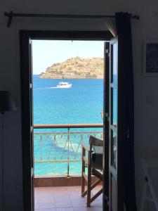 a view of the ocean from a room at The Island sea view apartment in Elounda