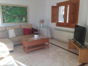 TV a/nebo společenská místnost v ubytování Bonita casa en Barrio de Monachil