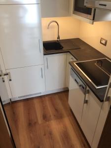Kuchyň nebo kuchyňský kout v ubytování Residence Soel