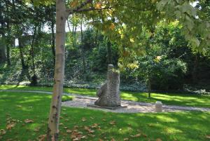 A garden outside Hotel Grand