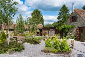 A garden outside Widbrook Barns