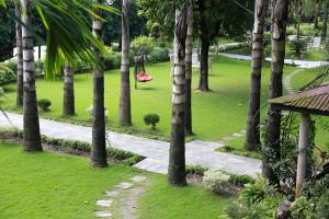 Κήπος έξω από το Hotel Parkland