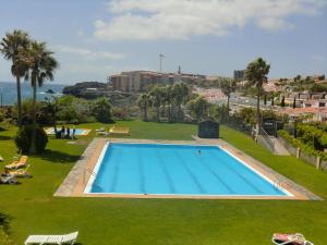 uma piscina num parque com vista para o oceano em Casa Miguel em San Miguel de Abona