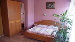 Postel nebo postele na pokoji v ubytování Hotel Štadión