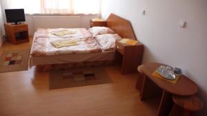 Postel nebo postele na pokoji v ubytování Hotel Štadión