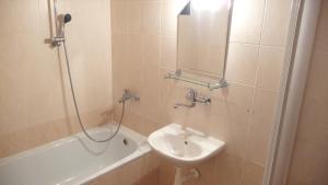Koupelna v ubytování Hotel Štadión
