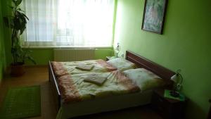 Postel nebo postele na pokoji v ubytování Hotel Štadión