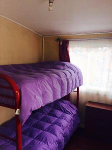 Cama o camas de una habitación en Nomades Chiloe Apart Hotel