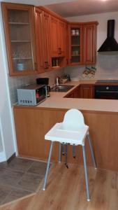 Kuchyň nebo kuchyňský kout v ubytování Apartmán Pohoda Nová Pec