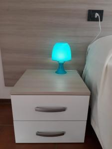 Postel nebo postele na pokoji v ubytování appartamento trieste