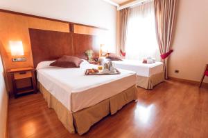 Postel nebo postele na pokoji v ubytování Hotel Bardo Recoletos Coco
