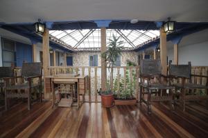 Um restaurante ou outro lugar para comer em Posada Villa Mayor