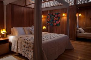 Cama ou camas em um quarto em Jaguaribe Lodge e Kite