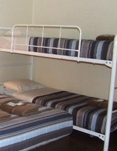 Poschodová posteľ alebo postele v izbe v ubytovaní Aquarius Motel