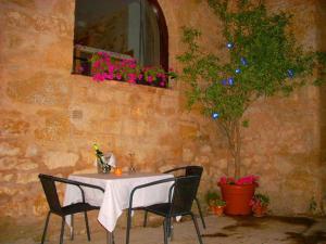 A patio or other outdoor area at Hotel Portal Del Matarraña