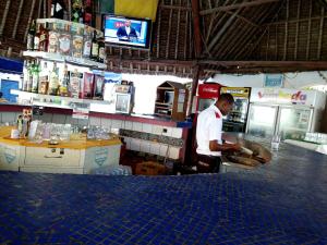 The lounge or bar area at Lambada Holiday Resort Mombasa