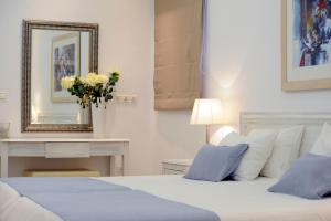 Cama ou camas em um quarto em Hotel Anna