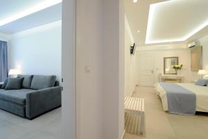 Cama ou camas em um quarto em Hotel Anna
